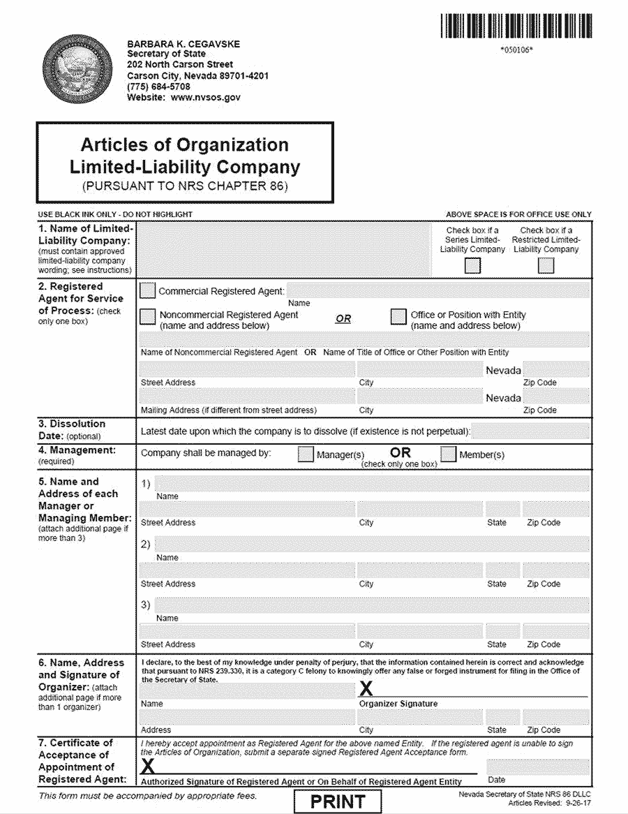 Llc Annual Fees Nevada Llc Bible