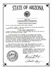 Arizona Certificate of Organization