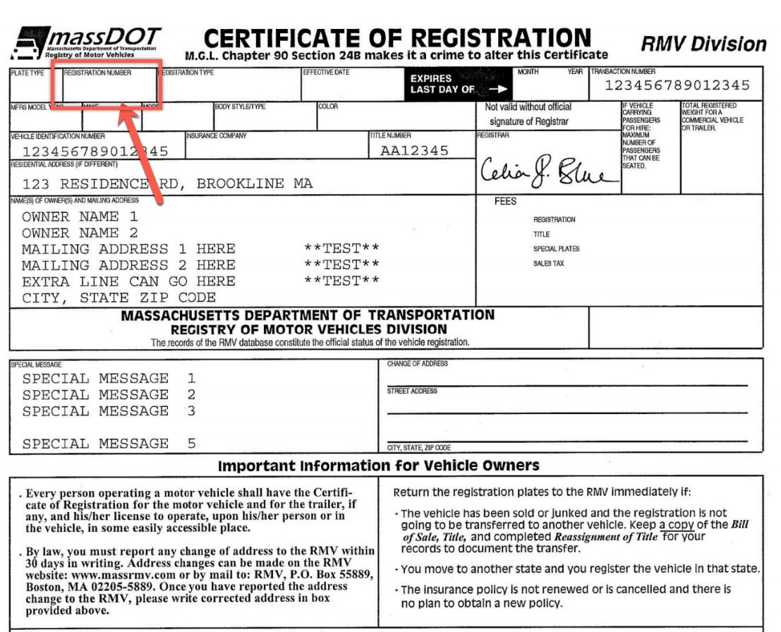 certificate Of Registration Ma