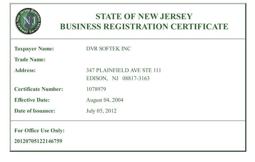 nj business registration certificate search