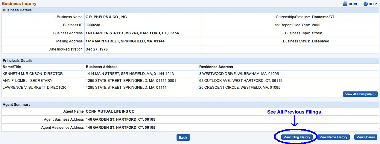 Secretary Of State Number Ct Registration LLC Bible