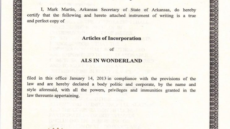 Arkansas Articles Of Incorporation