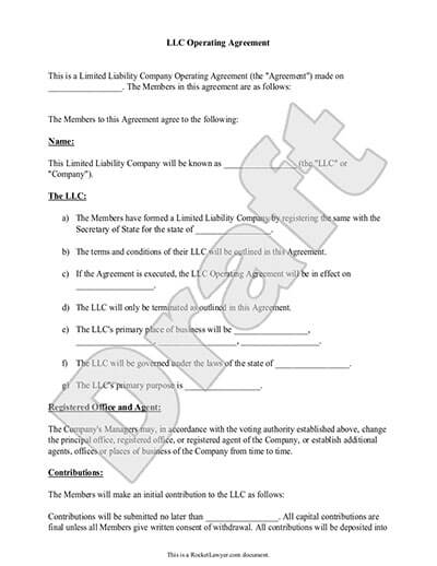 how-to-create-an-operating-agreement-llc-bible