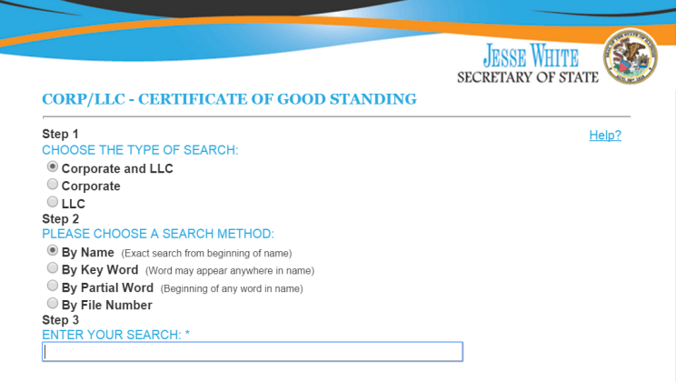 illinois Certificate Of Authority Search