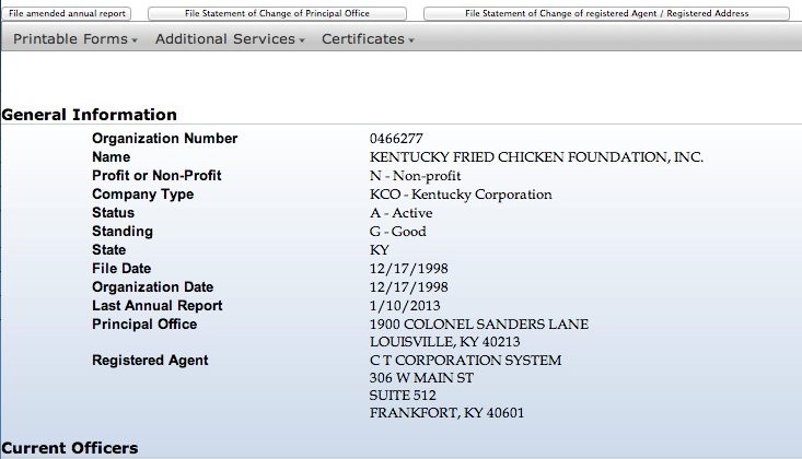 kentucky Secretary Of State Business Name Lookup