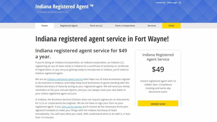 list Of Registered Agents In Indiana