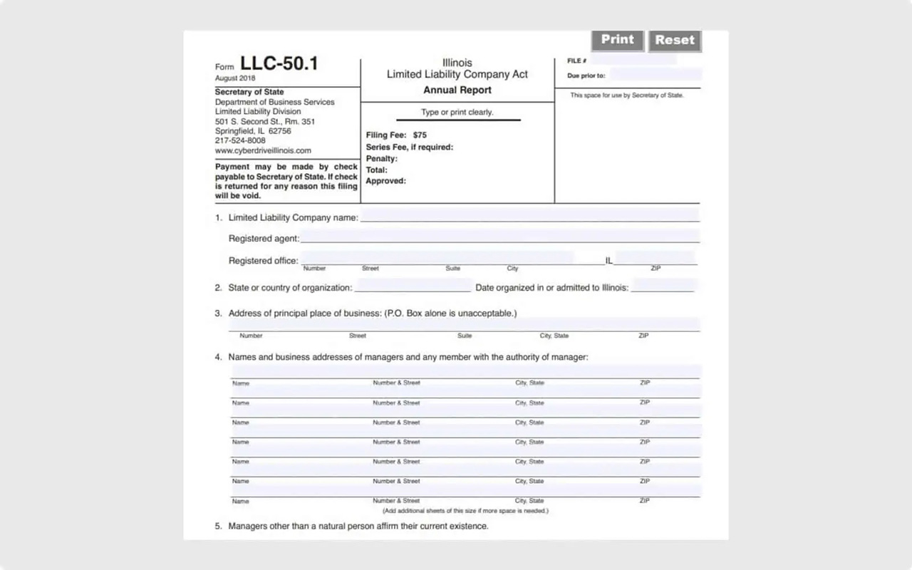 llc annual report LLC Bible