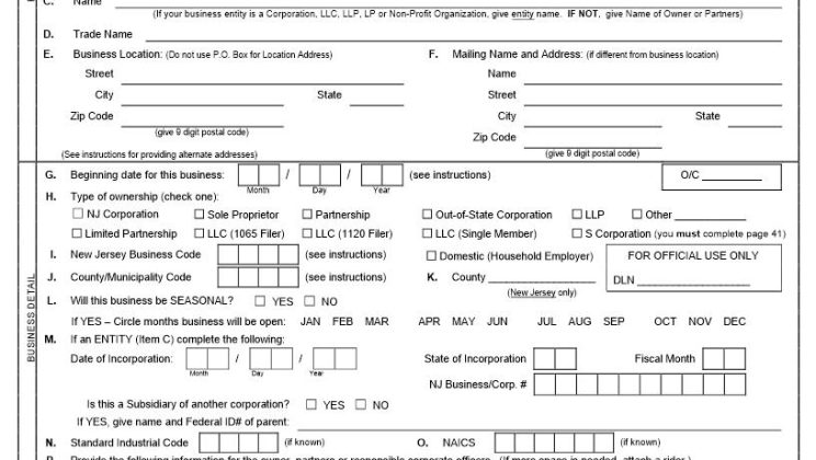 secretary Of State New Jersey Business Registration